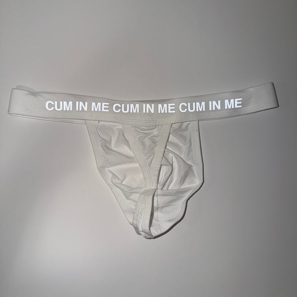 White CIM Mesh Thong (Reflective)