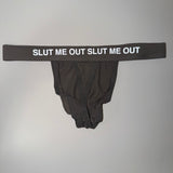 Grey SMO Mesh Thong (Reflective)